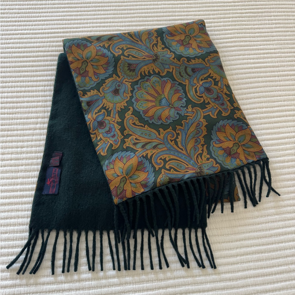 As Is Etro Silk And Cashmere Scarf